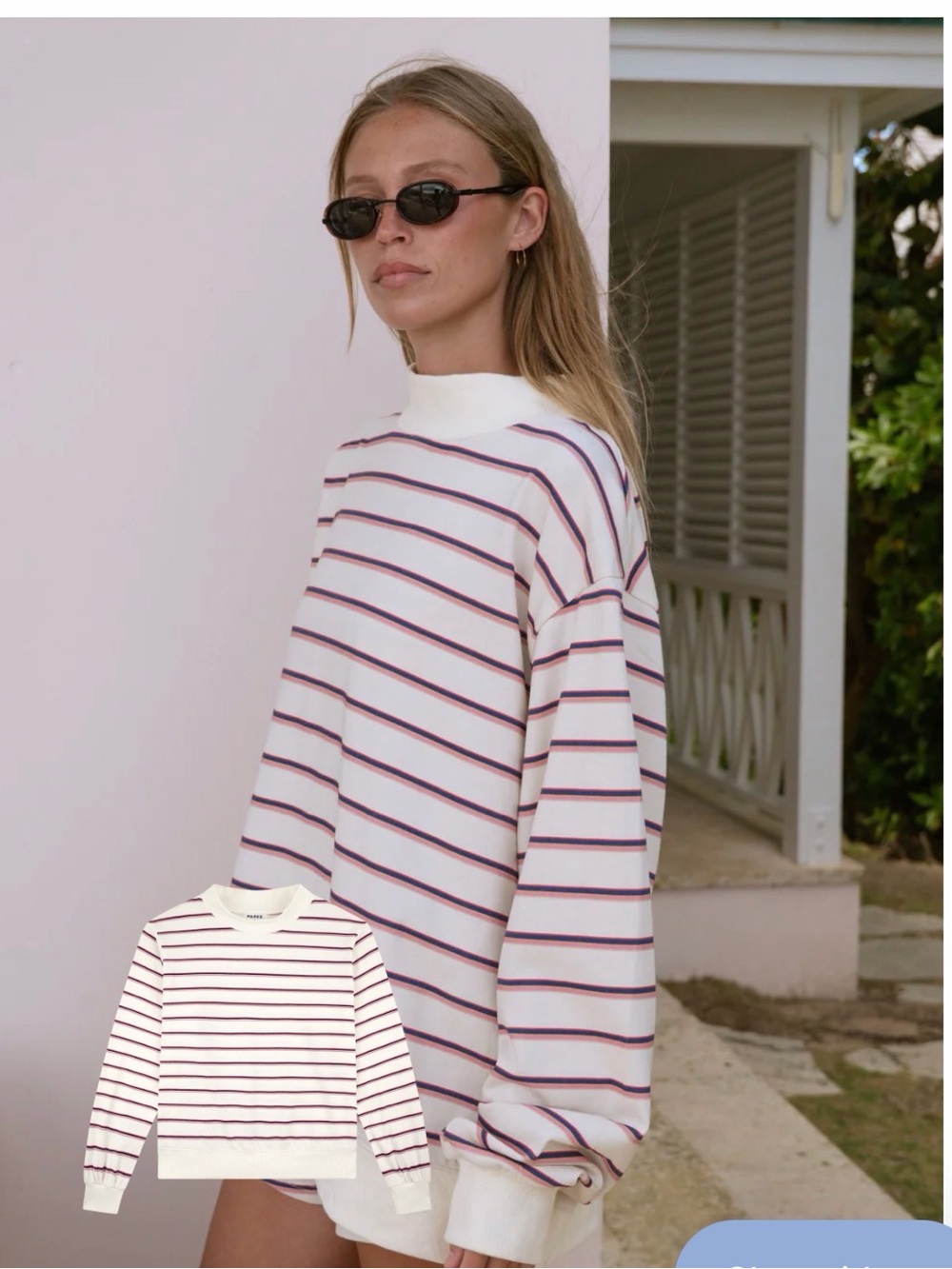 Parke Summerland Striped Sweatshirt NEW Sz. S/M